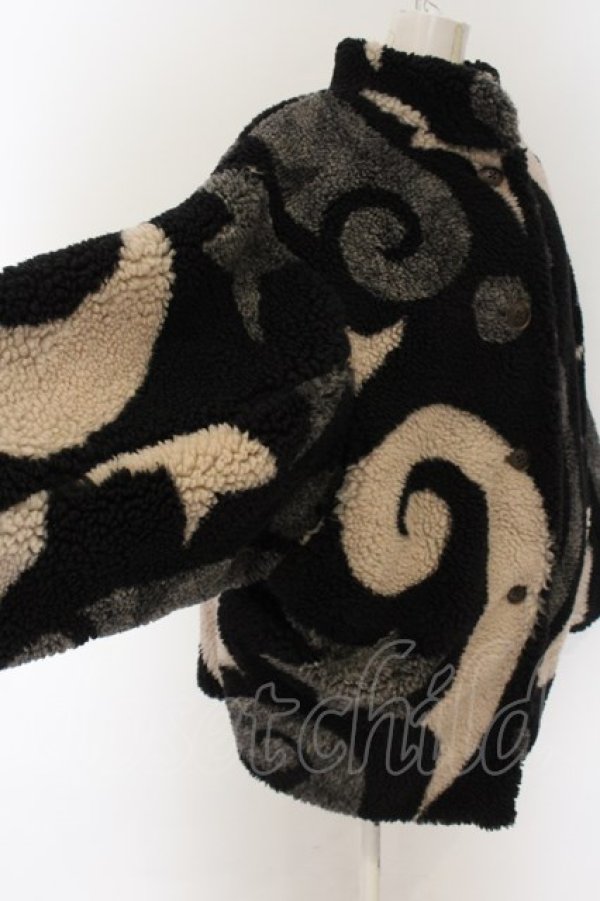 画像3: ヴィヴィアンウエストウッド 中古 / リサイクルポリエステルサーカス柄ボアブルゾン 00 マルチ  O-25-01-12-003-co-YM-ZH (3)