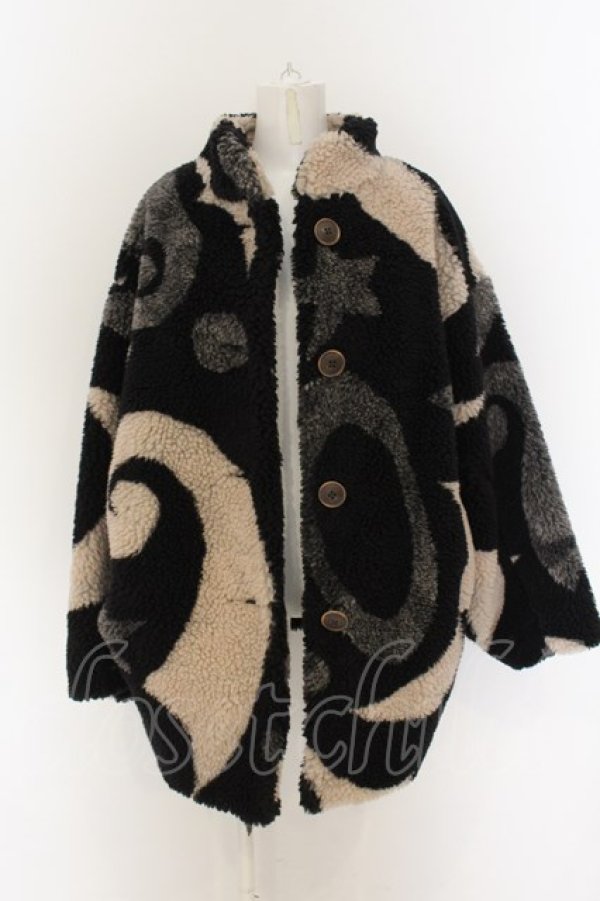 画像5: ヴィヴィアンウエストウッド 中古 / リサイクルポリエステルサーカス柄ボアブルゾン 00 マルチ  O-25-01-12-003-co-YM-ZH (5)