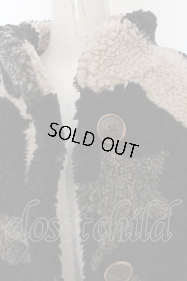 画像6: ヴィヴィアンウエストウッド 中古 / リサイクルポリエステルサーカス柄ボアブルゾン 00 マルチ  O-25-01-12-003-co-YM-ZH (6)