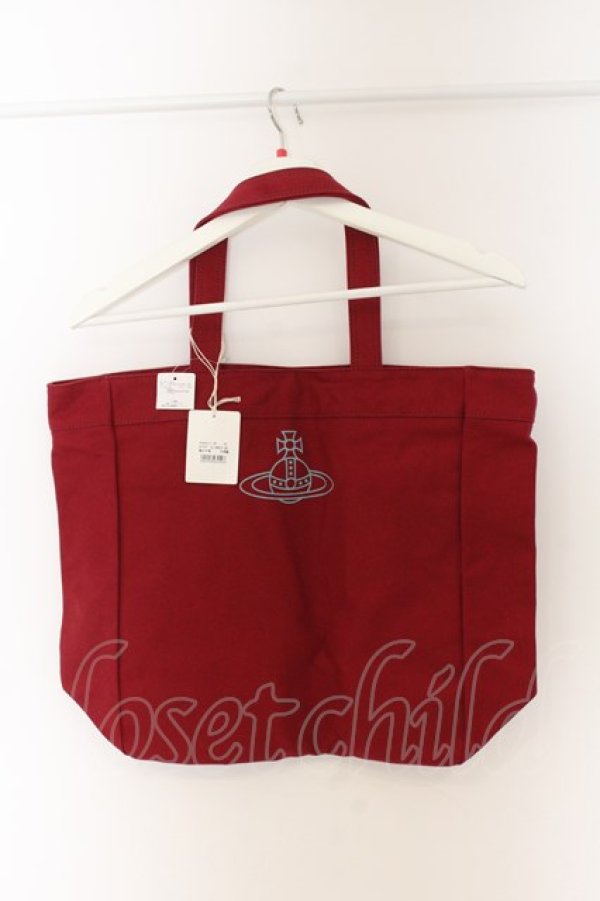 画像3: ヴィヴィアンウエストウッド 中古 / CLIMATE REVOLUTION BEAR トートバッグ（M)  レッド  O-25-01-12-028-ba-YM-OS (3)