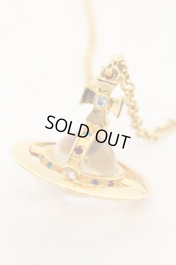 画像2: ヴィヴィアンウエストウッド 中古 / 旧small orb pendant  ゴールド  O-25-01-12-038-nl-YM-OS (2)