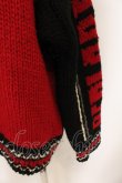 画像6: ヴィヴィアンウエストウッド 中古 / オーブロゴカウチンニットブルゾン 00 ブラックｘレッド  O-25-01-12-005-co-YM-ZH (6)