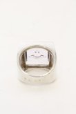 画像7: ヴィヴィアンウエストウッド 中古 / Glass Squear リング M（約16号（裏抜キノ為） シルバー  O-25-01-12-063-ac-YM-OS (7)
