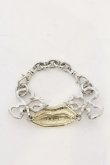 画像2: ヴィヴィアンウエストウッド 中古 / LIP ブレスレット  シルバーｘゴールド  O-25-01-12-064-ac-YM-OS (2)