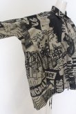 画像2: ANGLOMANIA 中古 / グラフィックプリントBIGシャツ 38 グレー系  O-25-01-12-007-bl-YM-OS (2)