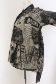 画像3: ANGLOMANIA 中古 / グラフィックプリントBIGシャツ 38 グレー系  O-25-01-12-007-bl-YM-OS (3)