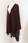 画像2: ヴィヴィアンウエストウッド 中古 / スリットスクエアカーディガン 00 ワイン  O-25-01-12-008-to-YM-OS (2)