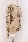 画像3: ANGLOMANIA 中古 / 総柄カーディガン S ベージュ  O-25-01-12-010-to-YM-ZH (3)