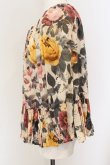 画像4: ヴィヴィアンウエストウッド 中古 / ローズ柄プルオーバーブラウス 2 ベージュ  O-25-01-12-012-bl-YM-OS (4)