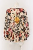 画像5: ヴィヴィアンウエストウッド 中古 / ローズ柄プルオーバーブラウス 2 ベージュ  O-25-01-12-012-bl-YM-OS (5)