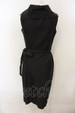 画像3: ヴィヴィアンウエストウッド 中古 / 開襟ノースリーブ巻キワンピース 40 黒  O-25-01-19-019-op-SZ-OS (3)