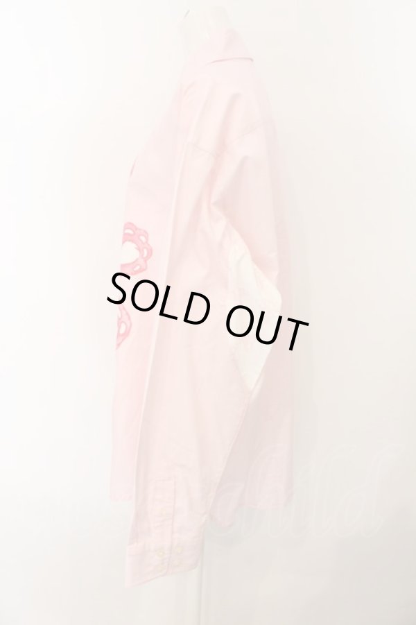 画像3: ヴィヴィアンウエストウッド 中古 / PALACEコラボ Panel Shirt シャツ L ピンク  O-25-01-19-026-jc-YM-OS (3)