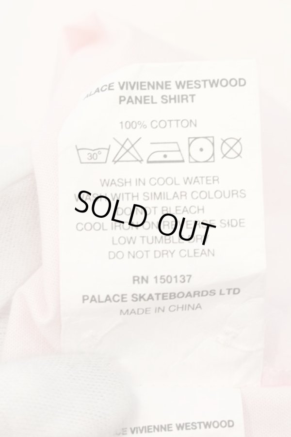 画像6: ヴィヴィアンウエストウッド 中古 / PALACEコラボ Panel Shirt シャツ L ピンク  O-25-01-19-026-jc-YM-OS (6)