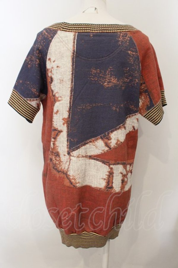 画像4: ヴィヴィアンウエストウッド 中古 / ユニオンジャックリブスウェットTシャツ 2 マルチ  O-25-01-19-028-to-YM-ZI (4)
