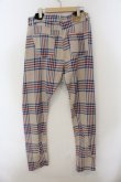 画像2: ヴィヴィアンウエストウッド MAN 中古 / TARTAN NEW ASYMMETRICパンツ M アイボリー  O-25-01-19-001-pa-YM-ZY (2)