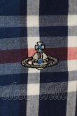 画像2: ヴィヴィアンウエストウッド MAN 中古 / タータンクラシックシャツ 44 ネイビー  O-25-01-19-007-bl-YM-OS (2)