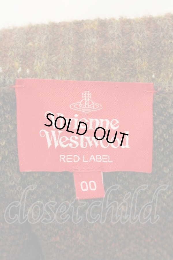 画像5: ヴィヴィアンウエストウッド 中古 / レオパードジャガードニット 00 ブラウン  O-25-01-19-013-to-IG-ZH (5)