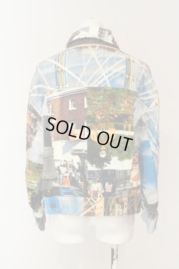 画像4: ヴィヴィアンウエストウッド / プリントデニムジャケット 01 マルチ  O-25-01-26-002-jc-YM-ZY (4)