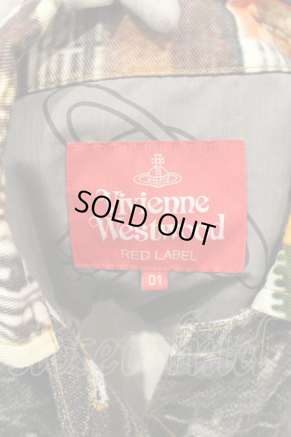 画像5: ヴィヴィアンウエストウッド / プリントデニムジャケット 01 マルチ  O-25-01-26-002-jc-YM-ZY (5)