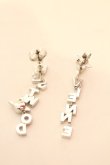 画像2: ヴィヴィアンウエストウッド / SOHO ENAMELピアス  シルバー×クロ  O-25-01-26-019-er-IG-OS (2)