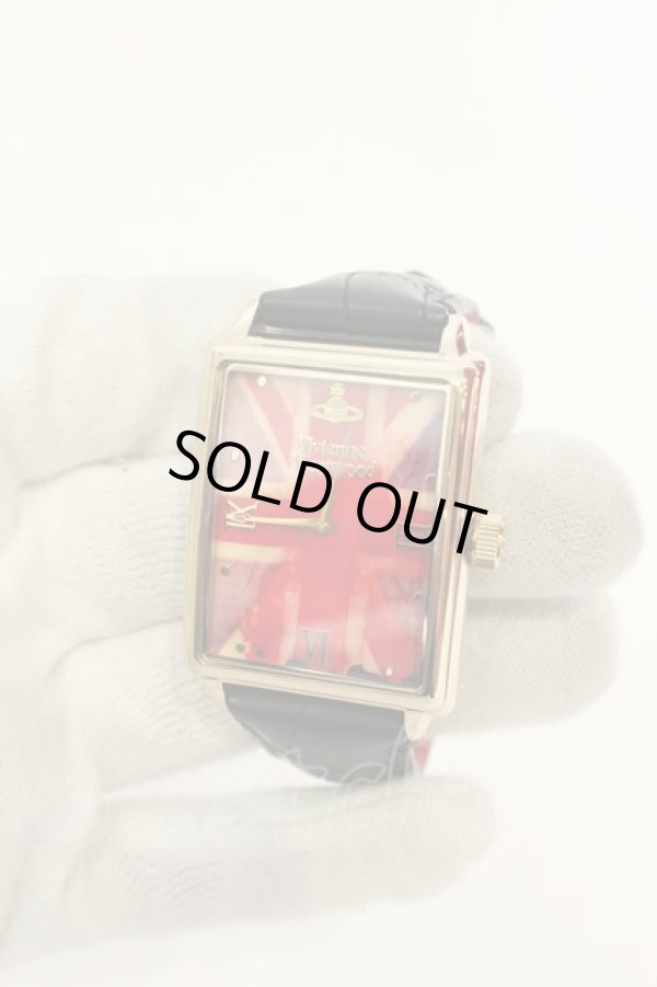 画像3: ヴィヴィアンウエストウッド / ユニオンジャック腕時計  ゴールドxブラック  O-25-01-26-029-gd-YM-OS (3)