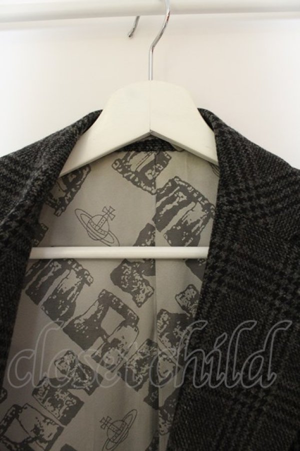 画像6: ヴィヴィアンウエストウッド MAN / ダブルチェスターコート 44 グレー  O-25-01-26-007-sk-YM-ZH (6)