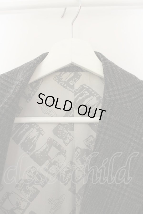 画像6: ヴィヴィアンウエストウッド MAN / ダブルチェスターコート 44 グレー  O-25-01-26-007-sk-YM-ZH (6)