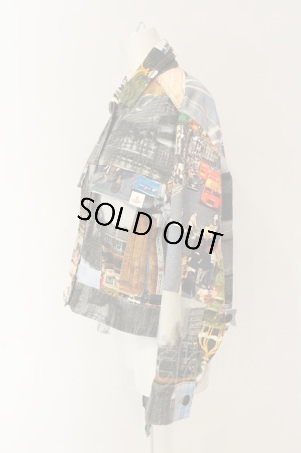 画像3: ヴィヴィアンウエストウッド / プリントデニムジャケット 01 マルチ  O-25-01-26-002-jc-YM-ZY (3)