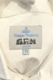 画像6: ヴィヴィアンウエストウッド MAN / 単色オーブ刺繍高襟シャツ 6 ホワイト  O-25-01-26-014-bl-YM-OS (6)
