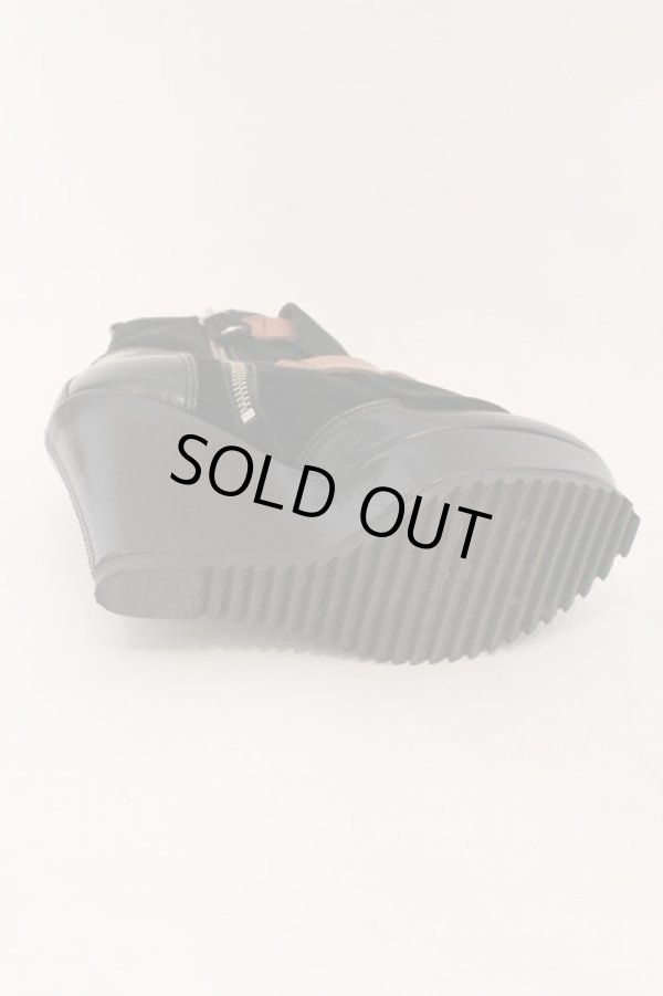 画像7: ヴィヴィアンウエストウッド 中古 / ウェッジソールボンテージブーツ 38（24cm） ブラックｘブラウン  O-25-02-09-031-sh-YM-ZI (7)