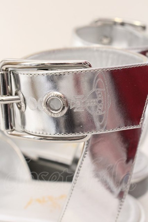 画像4: ヴィヴィアンウエストウッド 中古 / BUCKLE BALERINA サンダル 39(24.5cm) シルバー  O-25-02-09-032-sh-YM-ZH (4)