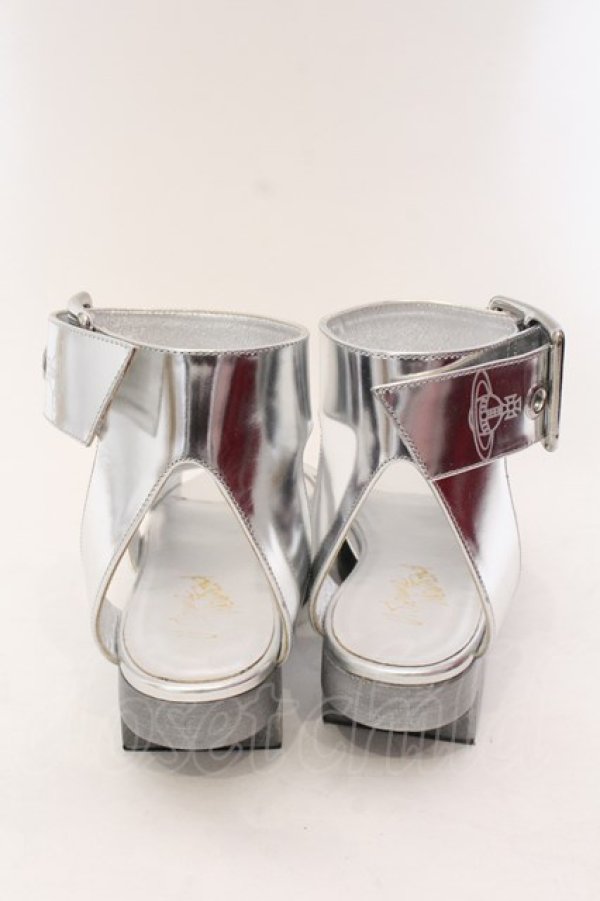 画像5: ヴィヴィアンウエストウッド 中古 / BUCKLE BALERINA サンダル 39(24.5cm) シルバー  O-25-02-09-032-sh-YM-ZH (5)