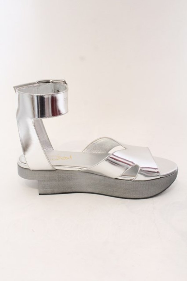 画像6: ヴィヴィアンウエストウッド 中古 / BUCKLE BALERINA サンダル 39(24.5cm) シルバー  O-25-02-09-032-sh-YM-ZH (6)