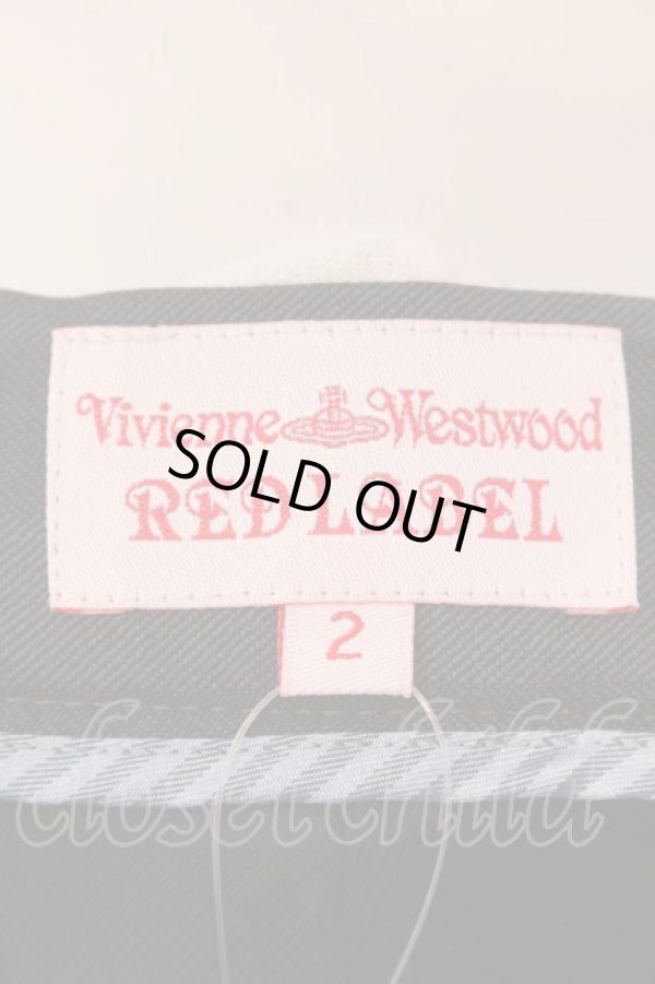 画像9: ヴィヴィアンウエストウッド 中古 / フリルストライプラブジャケット セットアップ JKT3/SK2 ブラック  O-25-02-09-033-su-YM-OS (9)