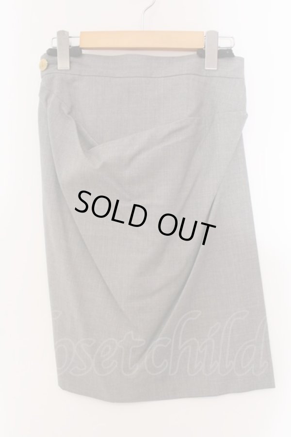 画像7: ヴィヴィアンウエストウッド 中古 / エナメルオーブセットアップ JKT38/SK38 グレー  O-25-02-09-034-su-YM-OS (7)