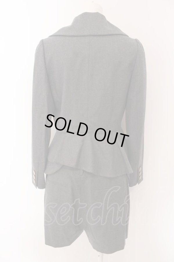 画像5: ヴィヴィアンウエストウッド 中古 / アシンメトリージャケットセットアップ JKT(3)PNT(3) グレー  O-25-02-09-035-su-YM-OS (5)