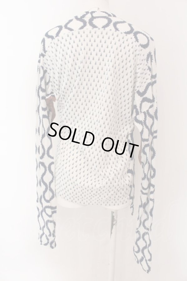 画像3: Worlds End 中古 / スクイグルカットソー  マルチ（ネイビー）  O-25-02-09-039-to-YM-OS (3)