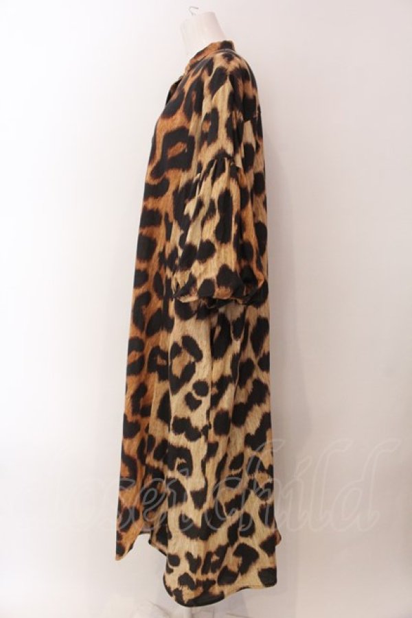 画像3: ヴィヴィアンウエストウッド 中古 / バルーン袖レオパードワンピース 00 ブラウン  O-25-02-09-040-op-YM-ZH (3)