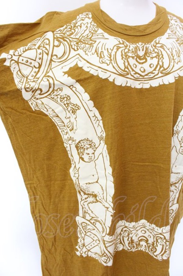 画像2: ヴィヴィアンウエストウッド 中古 / サティアフレームカットワンピース 2 レンガ  O-25-02-09-042-op-YM-ZH (2)