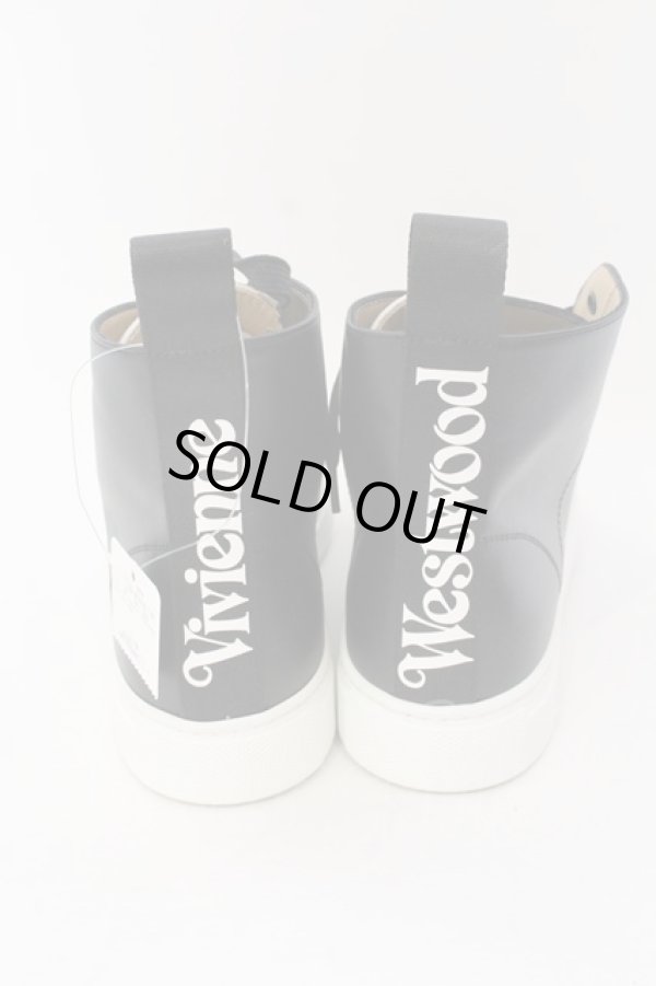 画像5: ヴィヴィアンウエストウッド 中古 / HIGH TOP TENNIS TRAINER スニーカー 39(約24.5cm) ブラック  O-25-02-09-071-sh-YM-OS (5)