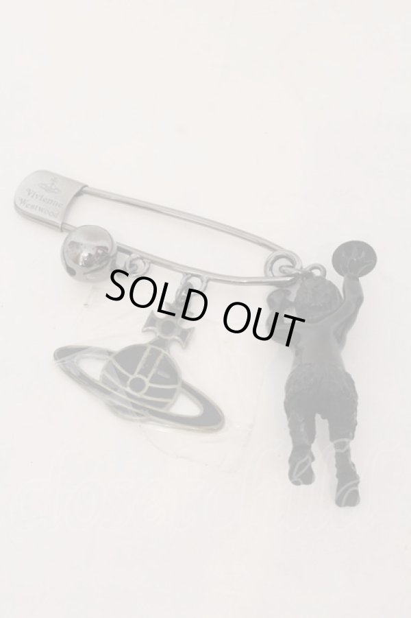 画像3: ヴィヴィアンウエストウッド 中古 / GIANT SATYR SAFETY PINS  ブラック  O-25-02-09-010-ac-YM-OS (3)