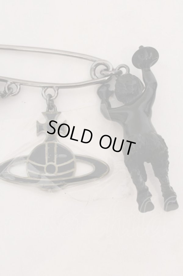 画像4: ヴィヴィアンウエストウッド 中古 / GIANT SATYR SAFETY PINS  ブラック  O-25-02-09-010-ac-YM-OS (4)