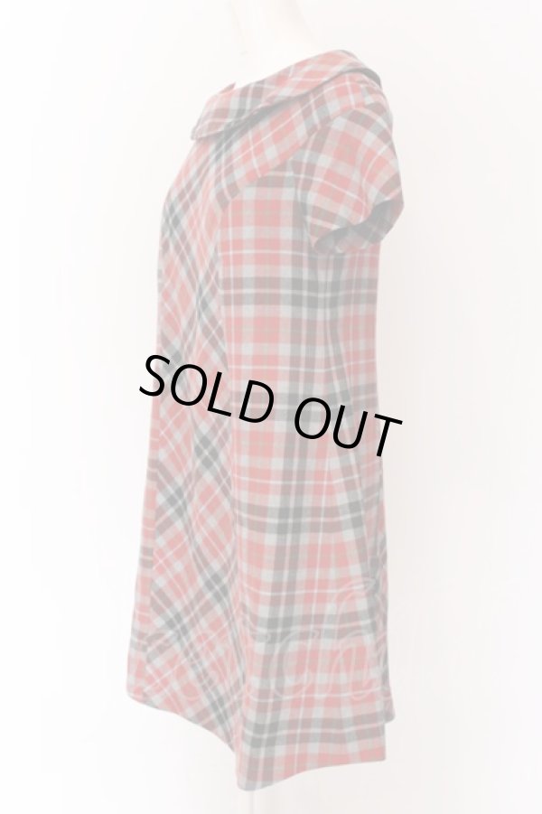 画像2: ヴィヴィアンウエストウッド 中古 / タータンドレス 2 レッドxグレー  O-25-02-23-019-op-YM-ZH (2)