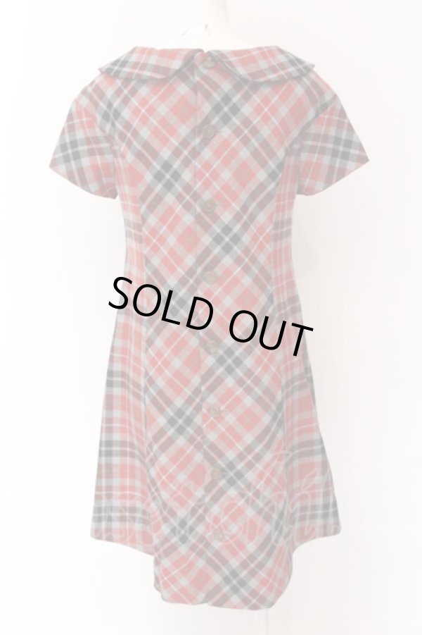 画像3: ヴィヴィアンウエストウッド 中古 / タータンドレス 2 レッドxグレー  O-25-02-23-019-op-YM-ZH (3)