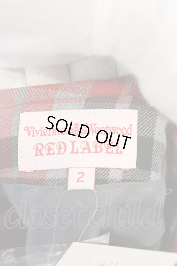 画像5: ヴィヴィアンウエストウッド 中古 / タータンドレス 2 レッドxグレー  O-25-02-23-019-op-YM-ZH (5)