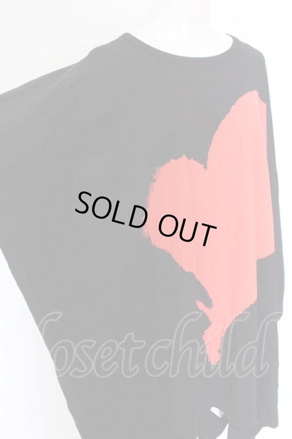 画像2: ANGLOMANIA 中古 / ハートエレファントTシャツ OS ブラック×レッド  O-25-02-23-091-op-IG-OS (2)