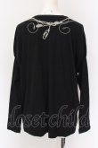 画像2: ヴィヴィアンウエストウッド 中古 / オーブパールネックレスプリントカットソー 2 ブラック  O-25-02-23-099-to-IG-OS (2)