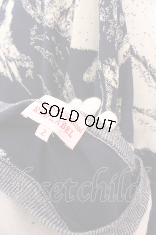 画像5: ヴィヴィアンウエストウッド 中古 / ルーベンスビッグニットTシャツ 2 ネイビー  O-25-03-09-023-to-YM-OS (5)