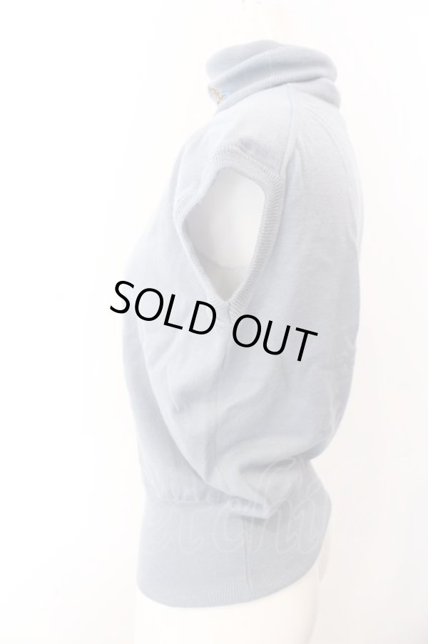 画像3: ヴィヴィアンウエストウッド 中古 / カラーオーブ刺繍タートルネックベスト  ブルー  O-25-03-09-024-to-YM-OS (3)