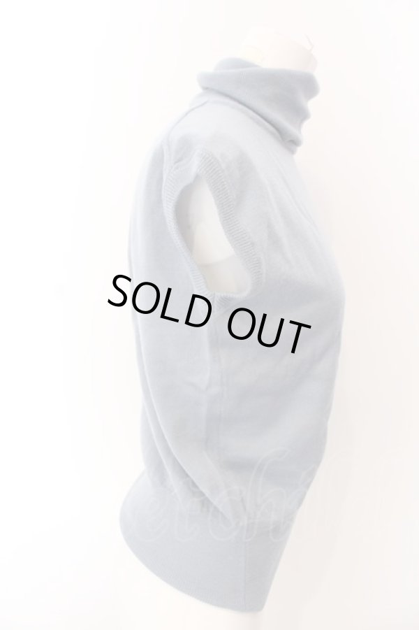 画像4: ヴィヴィアンウエストウッド 中古 / カラーオーブ刺繍タートルネックベスト  ブルー  O-25-03-09-024-to-YM-OS (4)